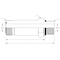 World Wide Fittings Male Flat Face O-Ring to Male O-Ring Boss Adjustable Stud Straight - Long 4316X04XM12 - alternate 2